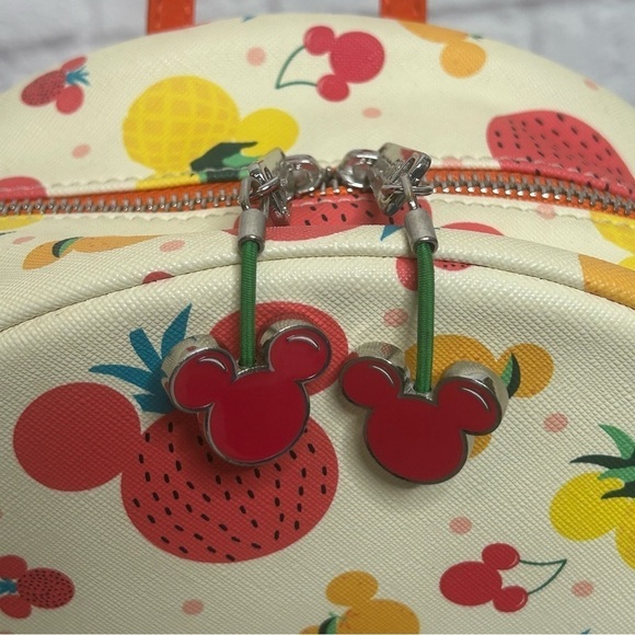 Loungefly Disney Mickey Mouse Spring Fruit Mini Backpack - Picture 11 of 14